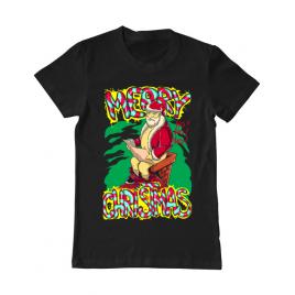 Tricou adler barbat naughty santa negru
