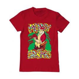 Tricou adler barbat naughty santa rosu