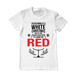 Tricou adler barbat white christmas alb