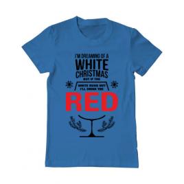 Tricou adler barbat white christmas albastru azuriu