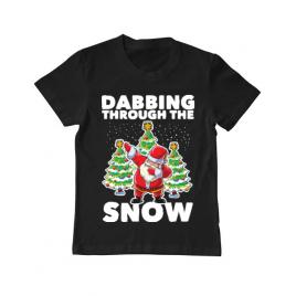 Tricou adler copil dabbing santa negru