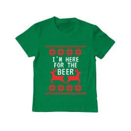 Tricou adler copil here for the beer verde mediu