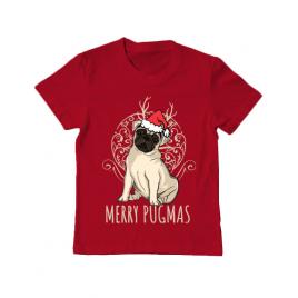 Tricou adler copil merry pugmas rosu
