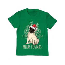 Tricou adler copil merry pugmas verde mediu