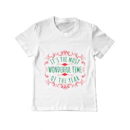 Tricou adler copil most wonderful time alb