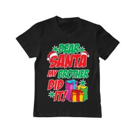 Tricou adler copil my brother did it negru