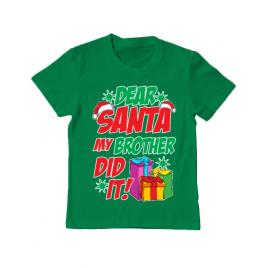 Tricou adler copil my brother did it verde mediu