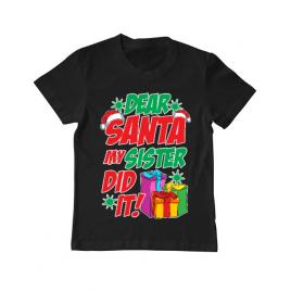 Tricou adler copil my sister did it negru