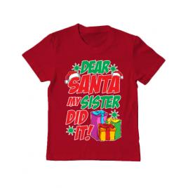 Tricou adler copil my sister did it rosu