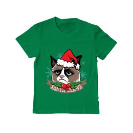 Tricou adler copil santa claws verde mediu