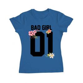 Tricou adler dama bad girl albastru azuriu