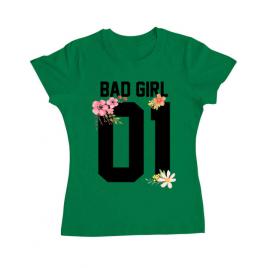 Tricou adler dama bad girl verde mediu
