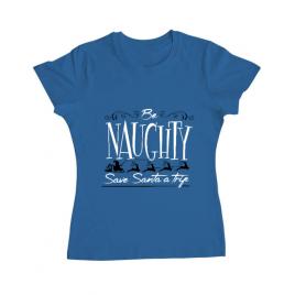Tricou adler dama be naughty albastru azuriu