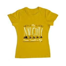 Tricou adler dama be naughty galben