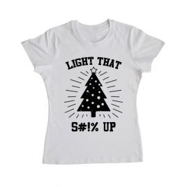Tricou adler dama light that up alb