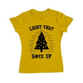Tricou adler dama light that up galben