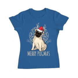 Tricou adler dama merry pugmas albastru azuriu