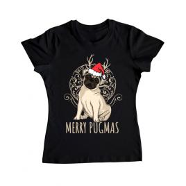 Tricou adler dama merry pugmas negru