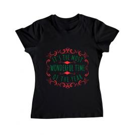 Tricou adler dama most wonderful time negru