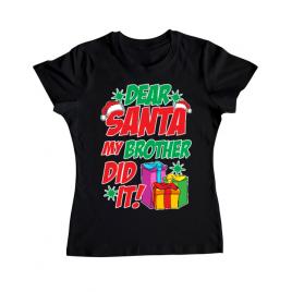 Tricou adler dama my brother did it negru