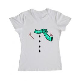 Tricou adler dama snowman alb