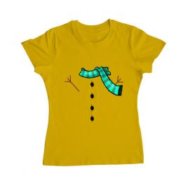 Tricou adler dama snowman galben
