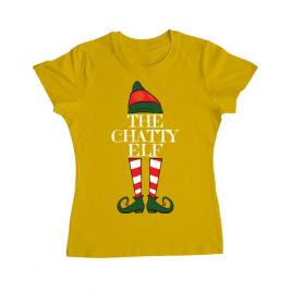 Tricou adler dama the chatty elf galben