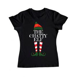 Tricou adler dama the chatty elf negru