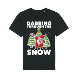 Tricou stanley stella barbat dabbing santa negru