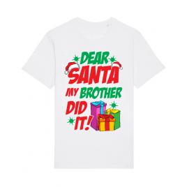 Tricou stanley stella barbat my brother did it alb