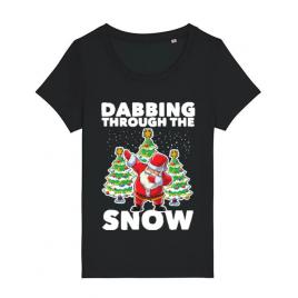 Tricou stanley stella dama dabbing santa negru