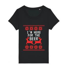 Tricou stanley stella dama here for the beer negru