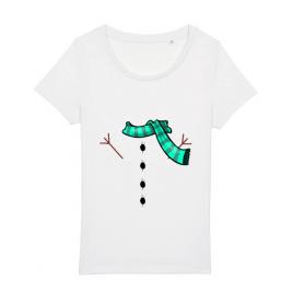 Tricou stanley stella dama snowman alb