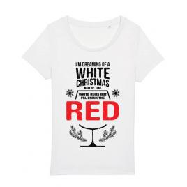 Tricou stanley stella dama white christmas alb