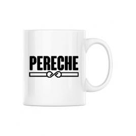 Cana personalizata pereche alb
