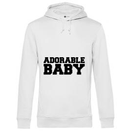 Hoodie barbat cu gluga adorable baby alb