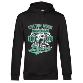 Hoodie barbat cu gluga cotton wood negru