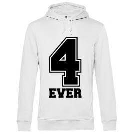 Hoodie barbat cu gluga forever alb