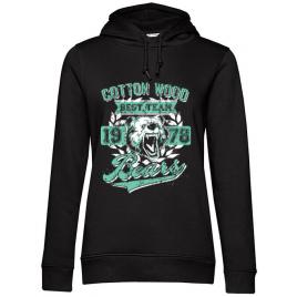Hoodie dama cu gluga cotton wood negru