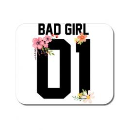 Mousepad personalizat bad girl alb