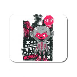 Mousepad personalizat bad monkey alb