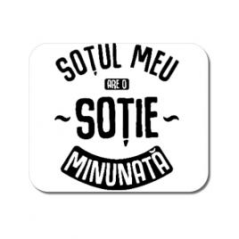 Mousepad personalizat o sotie minunata alb