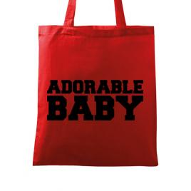 Sacosa din panza adorable baby rosu