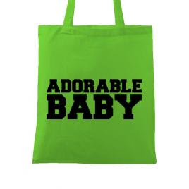 Sacosa din panza adorable baby verde mar