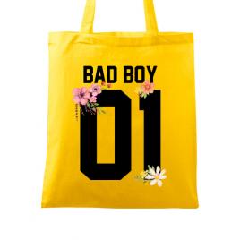 Sacosa din panza bad boy galben