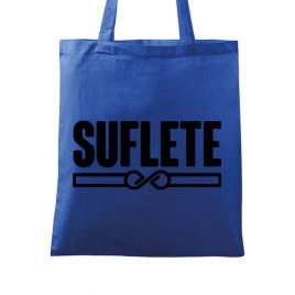 Sacosa din panza suflete albastru regal