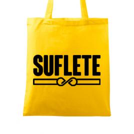 Sacosa din panza suflete galben