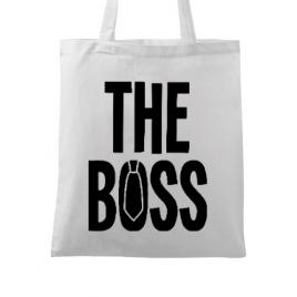 Sacosa din panza the boss alb