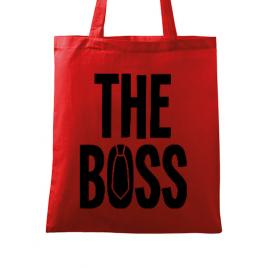 Sacosa din panza the boss rosu