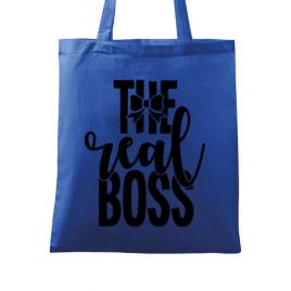 Sacosa din panza the real boss albastru regal